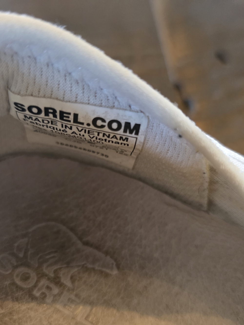 Sorel White Women's Athletic Sneakers with Gum Sole - Picture 3 of 6
